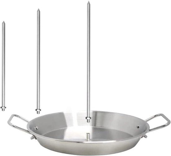 Spiedi verticale in acciaio inossidabile per barbecue - Griglia BBQ con spine rimovibili - 81-102 pollici