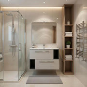 Base sospesa mobile bagno 80 cm MODC Bianco Venato