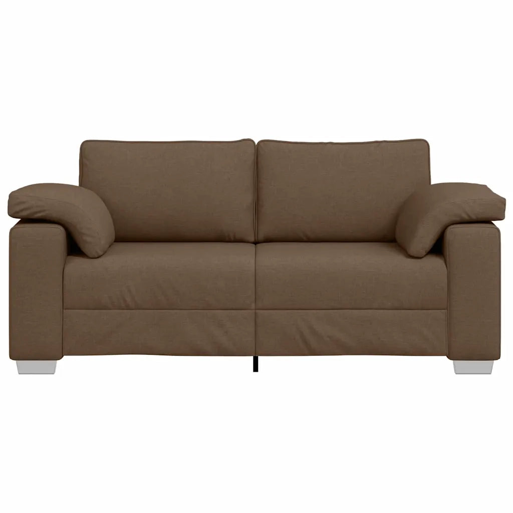 Divano a due posti Marrone 180 cm Tessuto 4105231