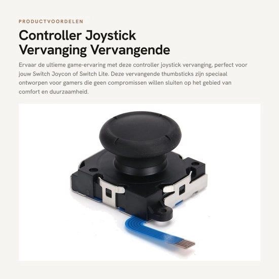 Joystick di sostituzione duraturo - Joystick analogico - Thumbsticks - Compatibile con Switch Joycon/Lite - Materiale ABS di alta qualità - Installazione semplice - Thumbstick