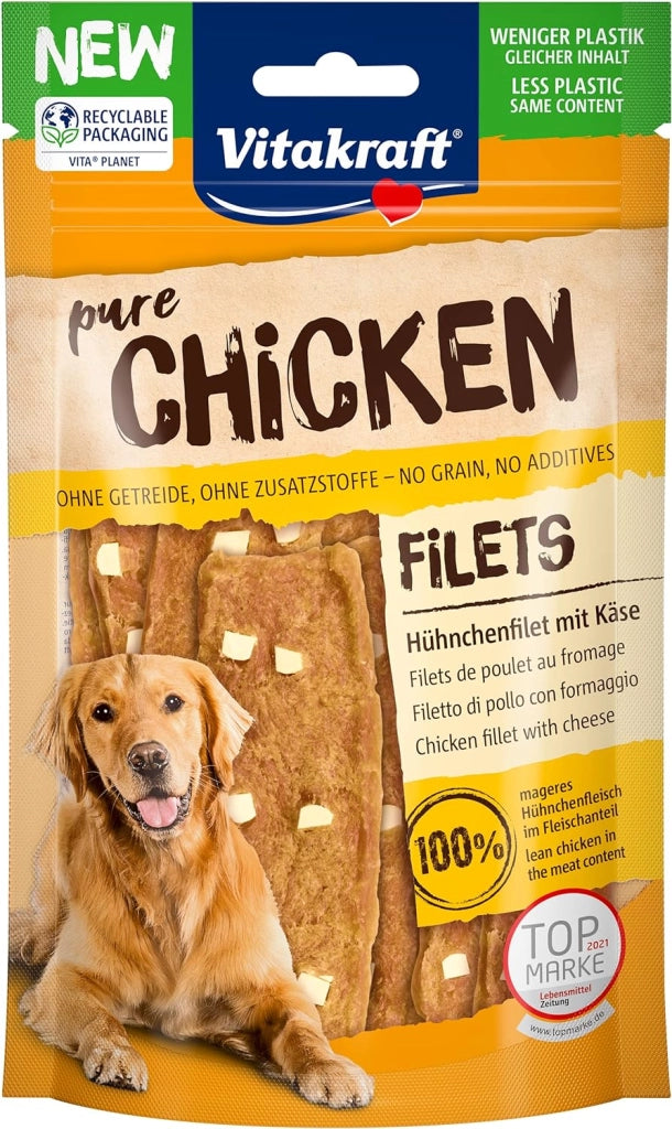VITAKRAFT SPUNTINO CHICKEN DUO FILETS 80G POLLO E FORMAGGIO