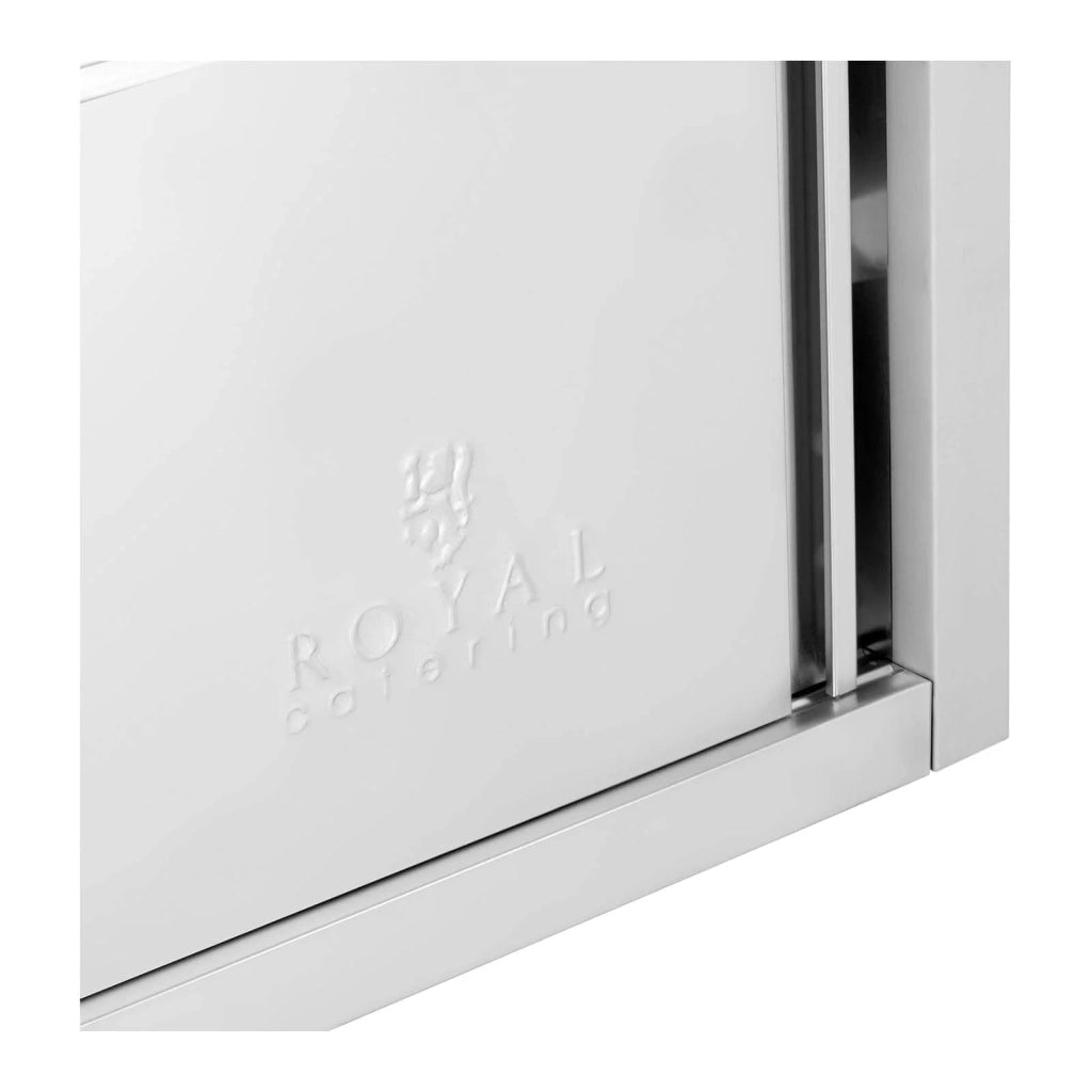 Pensile in acciaio inox con ante scorrevoli pensile da cucina pensile sospeso in acciaio inox 1200 x 400 x 500 mm portata 65 kg 14_0005006