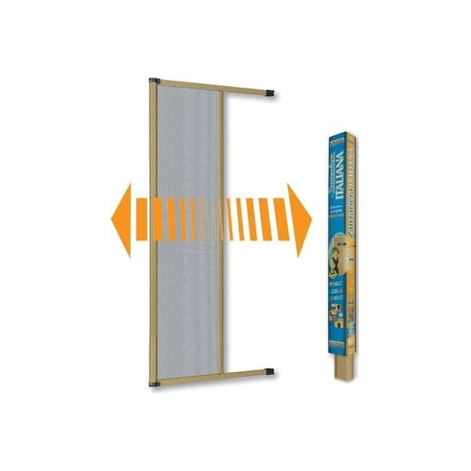 Medal Zanzariera Hobby Avvolgibile in Kit per Porta Finestra Anodizzato Bronzo 160x250cm Bazar