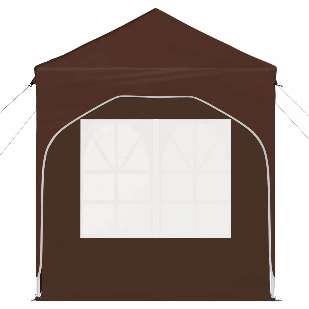 Tenda per feste a pop-up 192 x 192 x 245 cm Marrone
