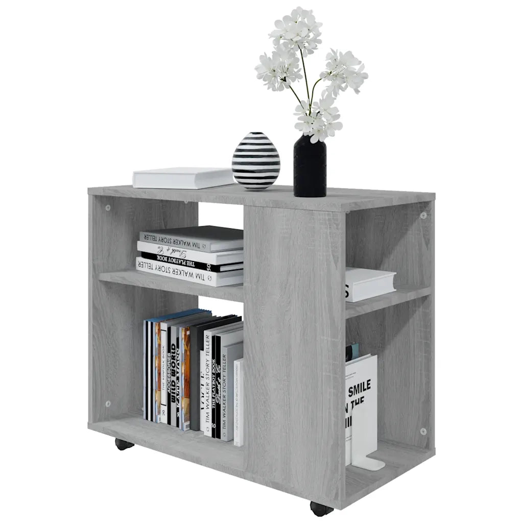 Tavolino da Salotto Grigio Sonoma 70x35x55 cm Legno Multistrato 815106