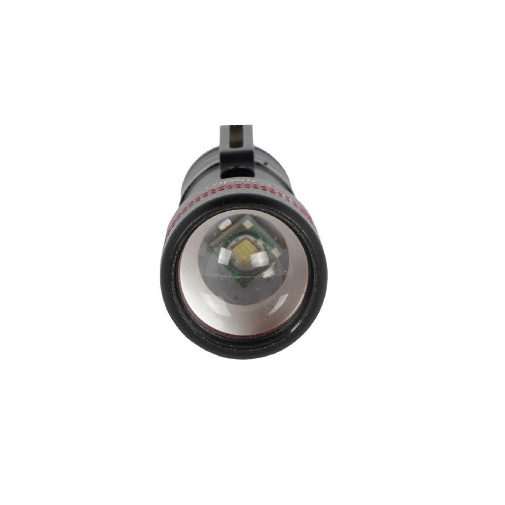 Trade Shop - Faro Torcia Led Ricaricabile Luminosita Regolabile Doppia Emissione Luce Dt-2166 -