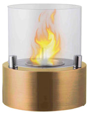 Camino a Bioetanolo da Tavolo Ø13x15,8cm Vannini Giotto Candle Oro