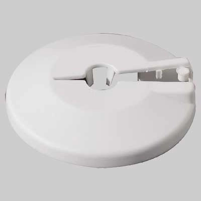 ROSETTA IN PLASTICA BIANCA  18 ferro 3/8     MADE IN ITALY