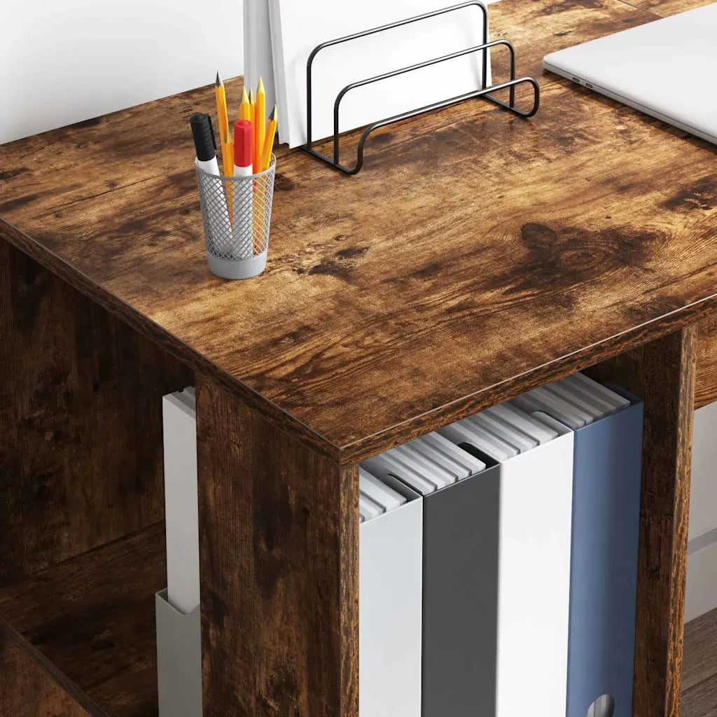 Scrivania Rovere fumé 130 x 50.5 x 75 cm Legno multistrato 869502