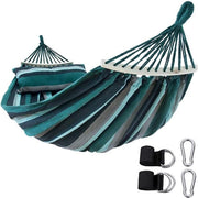 Matta per Esterni XL con Cuscino - 240 x 120 cm - Verde Smeraldo o Acqua - 240 kg di Capacità di Sostegno - Incluso Set di Fissaggio