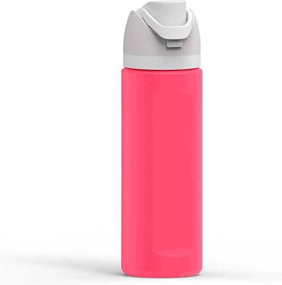 Protezione in Silicone per Otre da Acqua - Accessori per Stanley Cup - Protezione per Otre - Anticras e Soppressione del Rumore - 700 ml - Rosa Felice