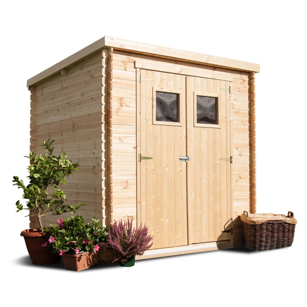 Birba - casetta da giardino in legno di abete 200x200 cm