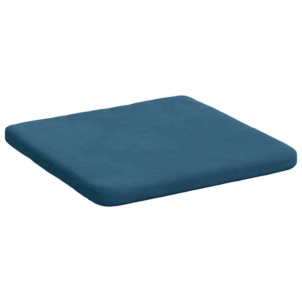 Cuscini per Seduta 4 pcs Blu 40 x 40 x 3 cm Velluto