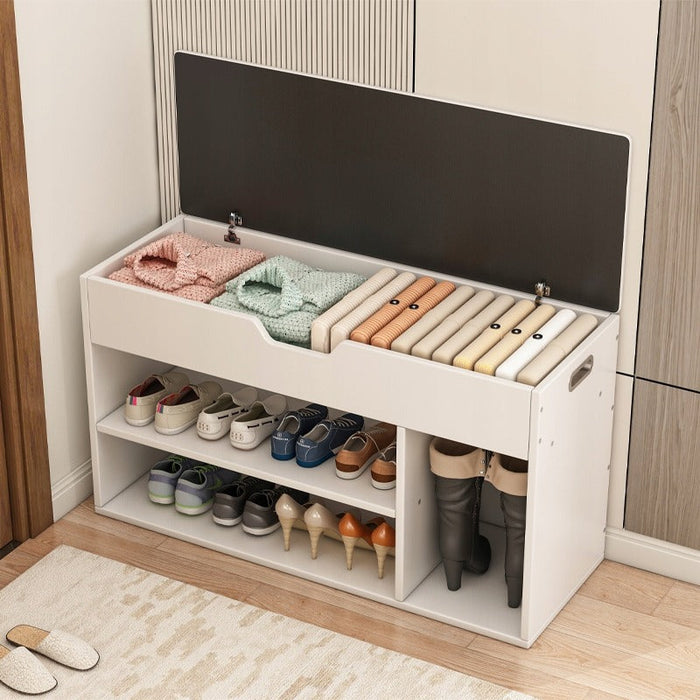 Scarpiera Bianca 80x30x44 cm Ideale per Ingresso