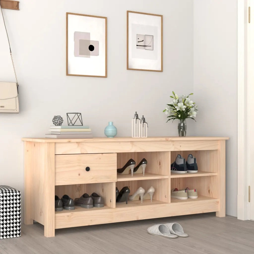 Scarpiera | Mobile per scarpe 110x38x45,5 cm in Legno Massello di Pino
