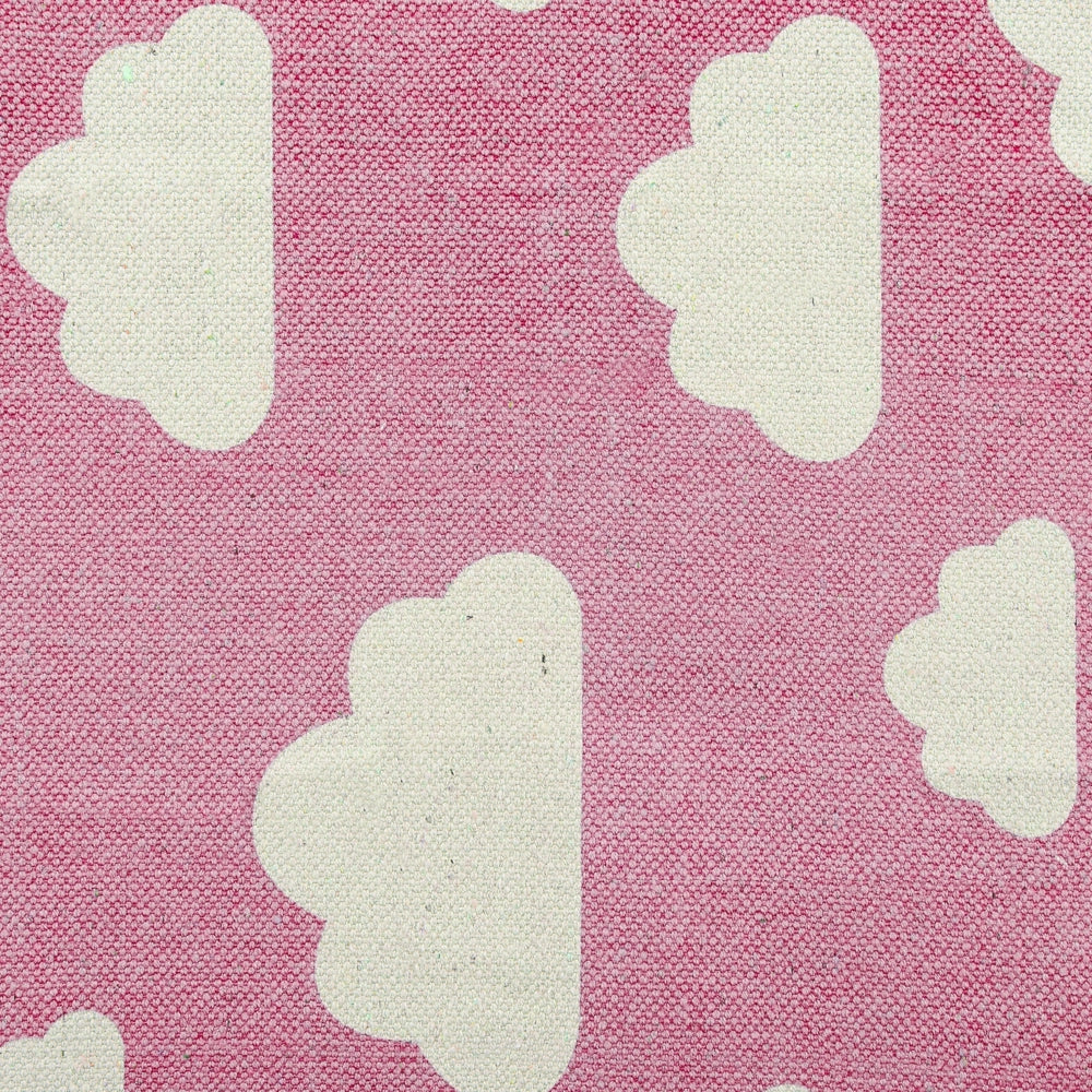 Tappeto ad tappetino Stampa Nuvola Rosa 60 x 90 cm passatoia a pelo corto per la sala giochi dei bambini