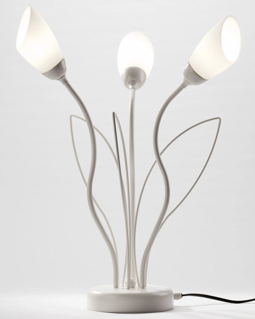 Lampada da tavolo grigio sabbia 3xG9 Gloriosa Jupiter
