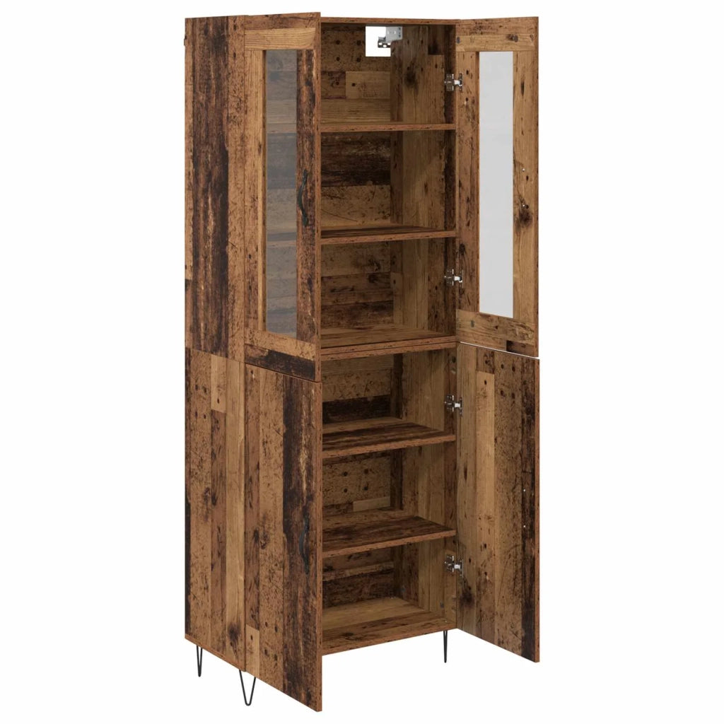 Credenza-Buffet-Armadio da cucina Legno vecchio 69,5 x 34 x 180 cm Legno multistrato 671968