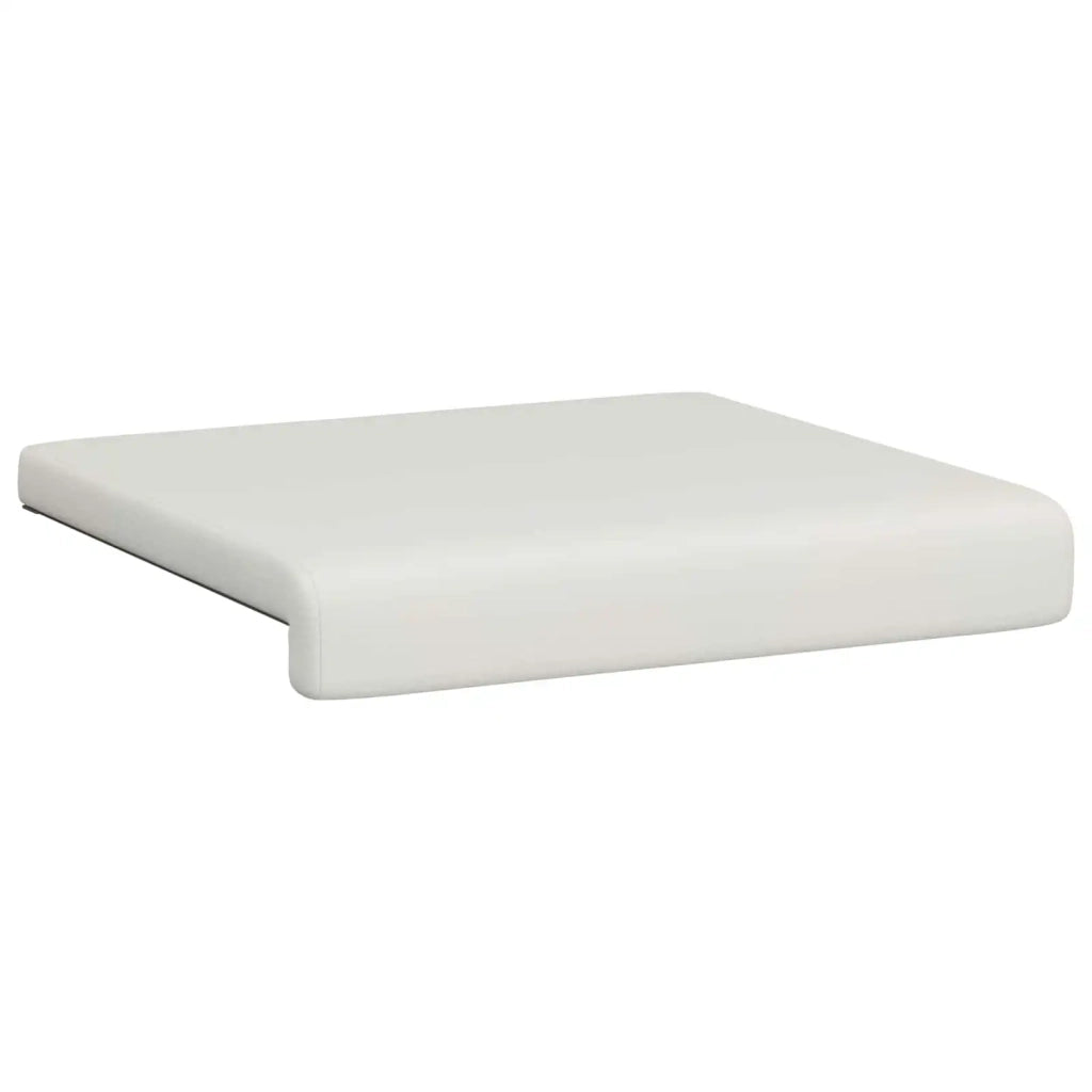 Cuscino per panchina 4 pcs Similpelle Bianco Profondità 35 cm 42043118