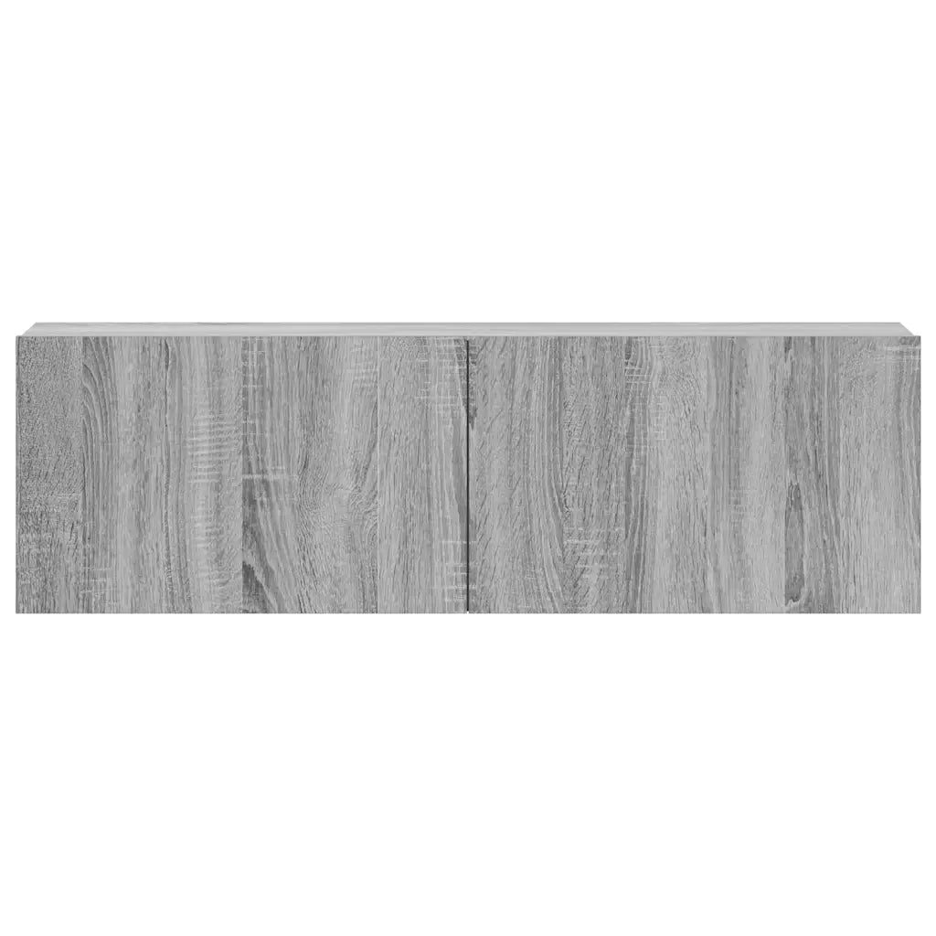 Set Mobili Porta TV 3 pz Grigio Sonoma in Legno Multistrato 3114484