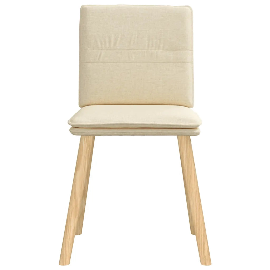 Sedie da Pranzo 6 pz Crema in Tessuto 3315632