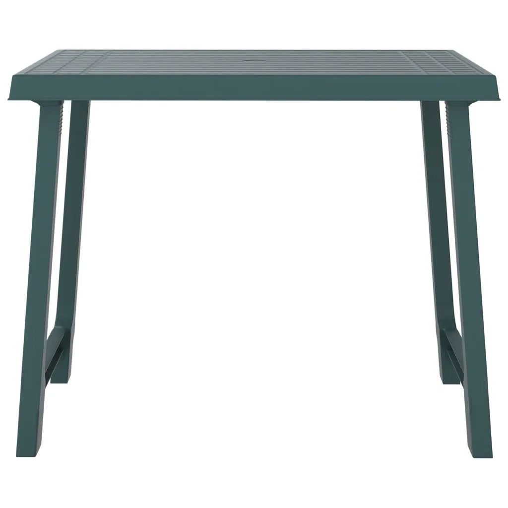 Tavolo da Campeggio Verde 79x56x64cm in PP Aspetto in Legno 364736