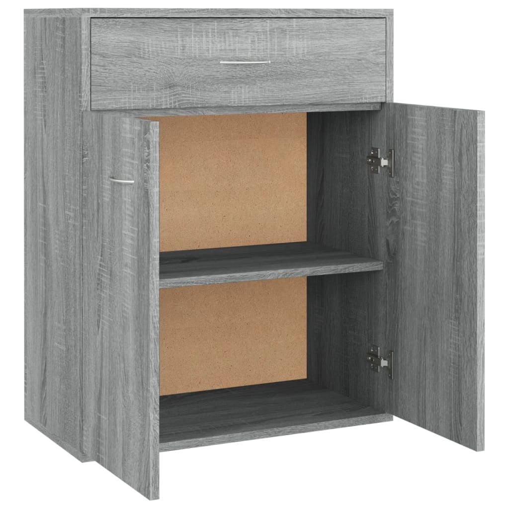 Buffet credenza cassettiera armadio mobile contenitore organizer cucina soggiorno salotto Sonoma 60 x 30 x 75 cm legno ingegnerizzato grigio 02_0036383