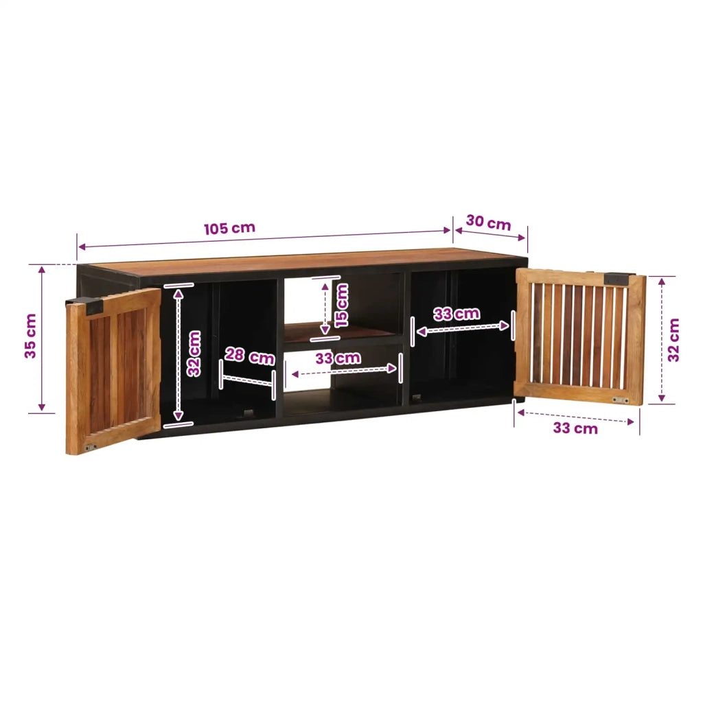 Mobile TV con lo scaffale con archiviazione 105 x 30 x 35 cm 42020095