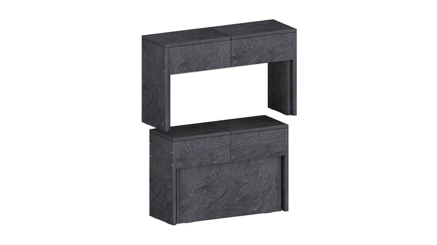 Panca Allungabile 66/290x25x45 cm Pratika Singola A Grigio Ardesia