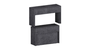 Panca Allungabile 66/290x25x45 cm Pratika Singola A Grigio Ardesia