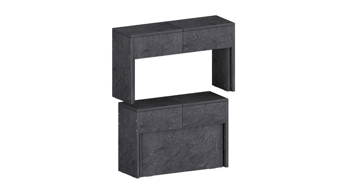 Panca Allungabile 66/290x25x45 cm Pratika Singola A Grigio Ardesia