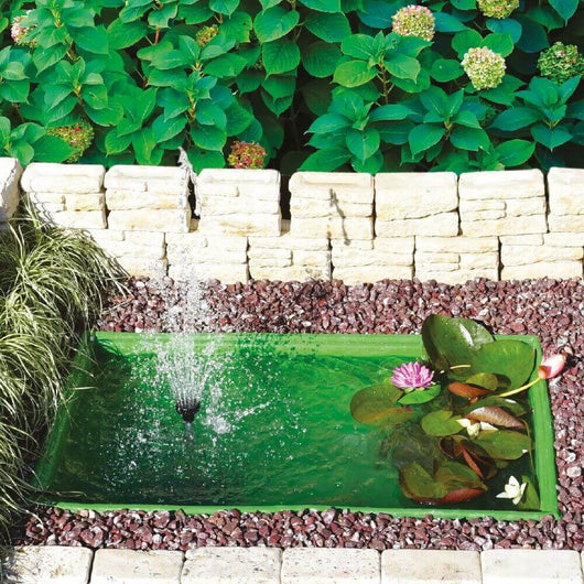 Laghetto Artificiale Verde da Giardino Rettangolare 115x75x45 cm 280 Litri