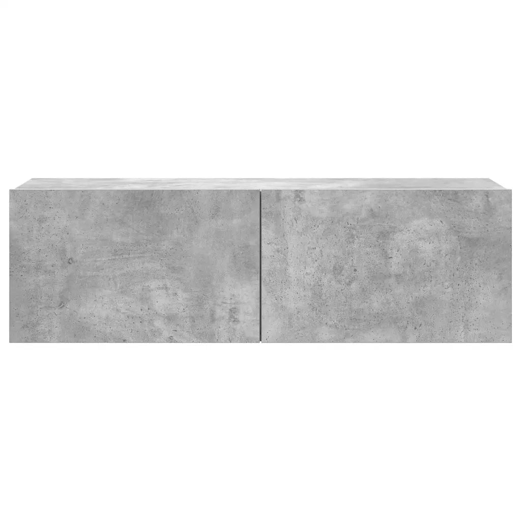 Set di Mobili Porta TV 7 pz Grigio Cemento in Legno Multistrato