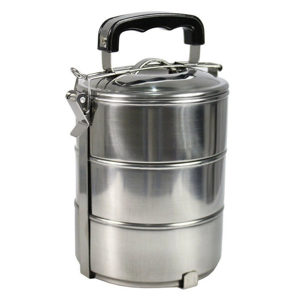 Trade Shop - Portavivande Piramide 3 Livelli Contenitore Porta Pranzo Vivande Cibo Alimenti -