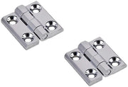 Scharnieri di sostituzione per porte - Corrosione resistente - 2 pezzi 40 x 40 x 5 mm - Lavorazione a finitura lucida - Scharnieri per porte