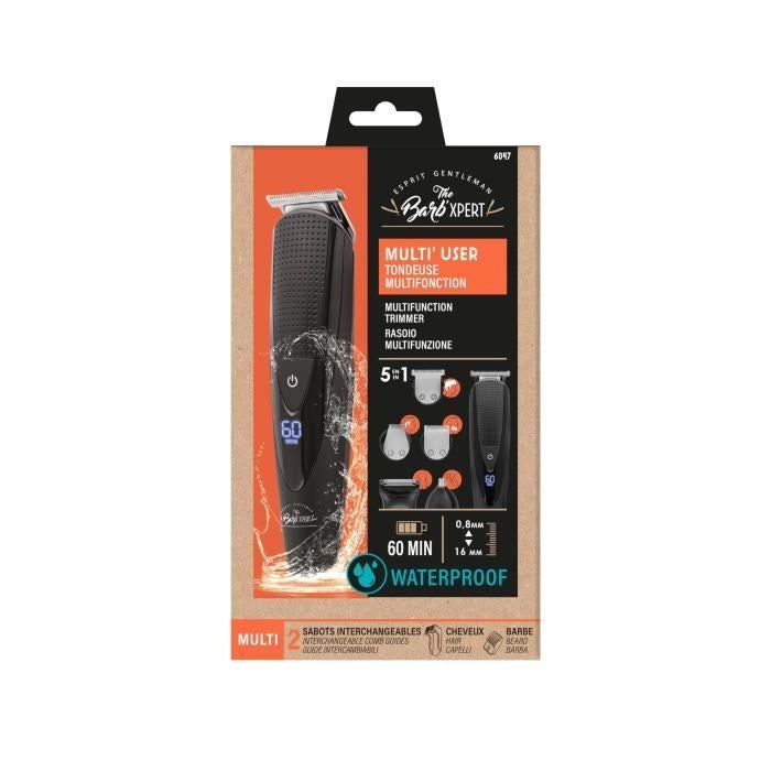 Rifinitore 5 in 1 THE BARB' XPERT 6047 - Multifunzione - Con rasoio a lamina per barba
