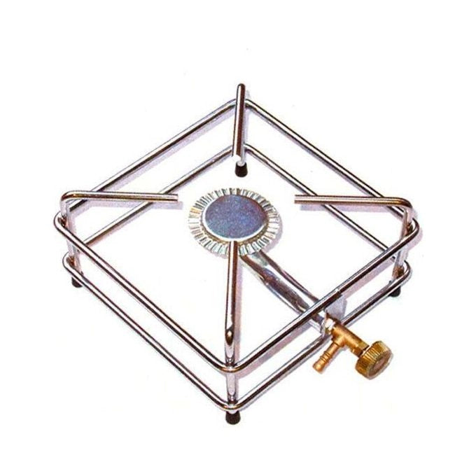 FDA Donati 53668 Fornellone a gas GPL 4 piedi telaio acciaio cromato 8mm bruciatore acciaio 2,5 W 22x22 cm colore Cromato