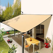 Ombrello rettangolare, 2 x 3 m, protezione dal tempo, 95% protezione UV, impermeabile, resistente alle abrasioni PES-polyester, parasole quadrato con occhielli e cordoni di fissaggio per giardino, terrazza, campeggio, spazi all'aperto