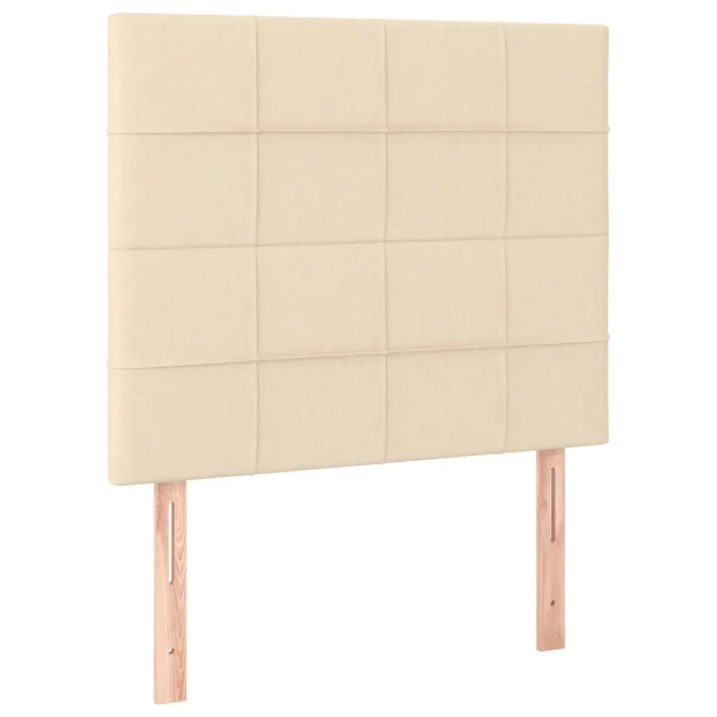 Giroletto a Molle con Materasso Crema 90x190 cm in Tessuto 3136562