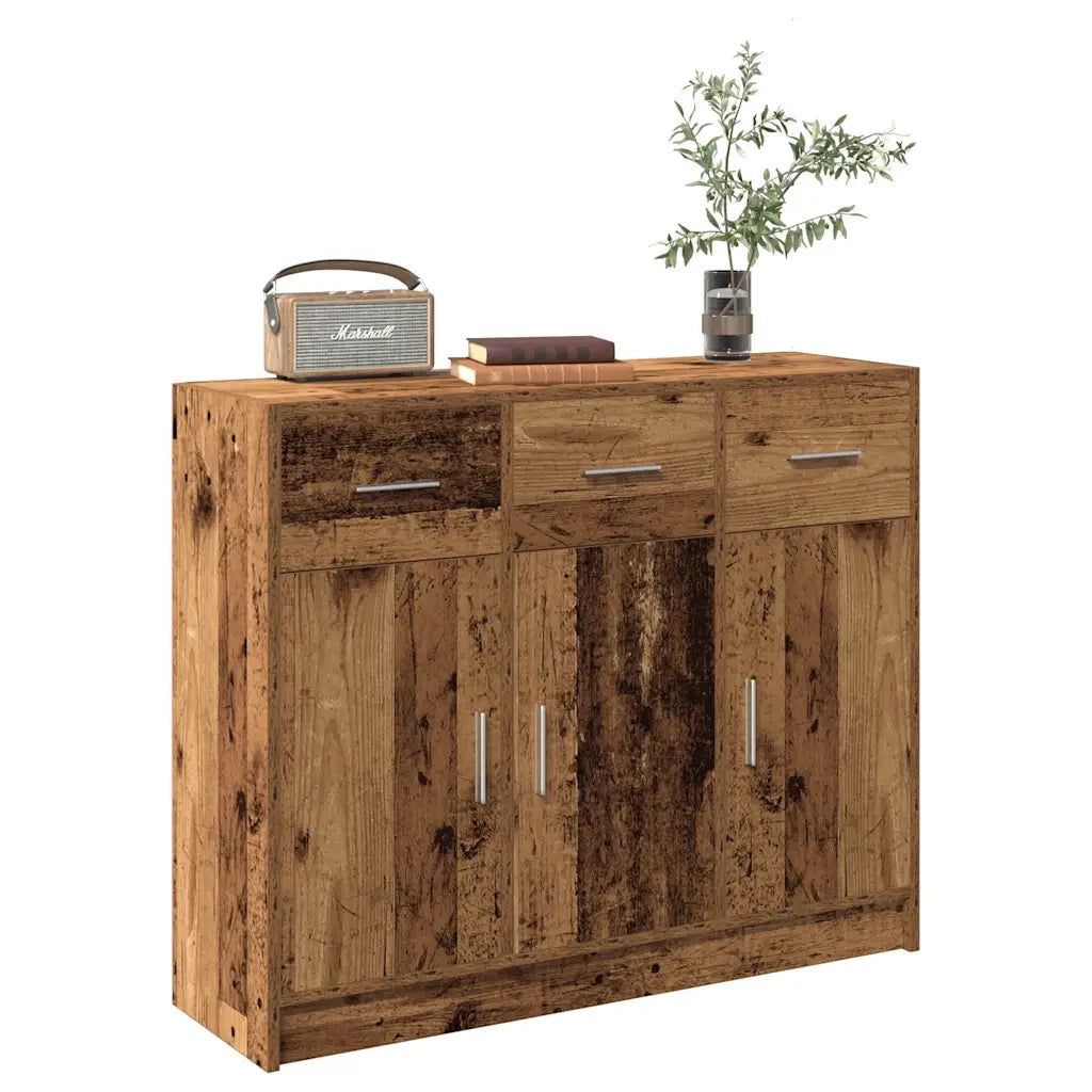 Credenza Legno Antico 91x28x75 cm in Legno Multistrato 855894