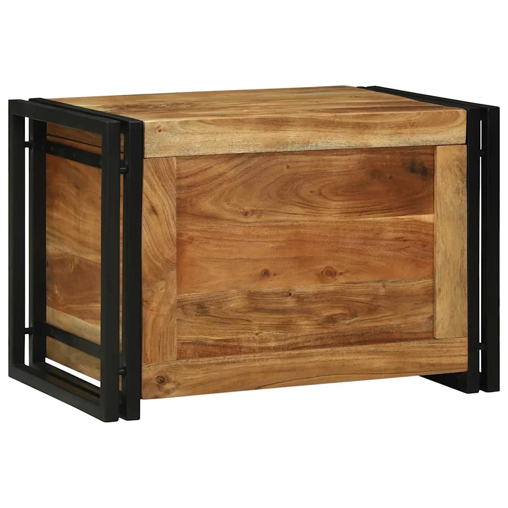 Scatola di Stoccaggio 60 x 40 x 41 cm Legno di Acacia Massello 4016753