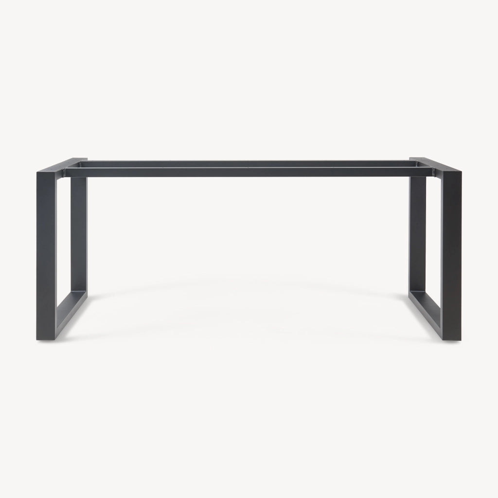 Telaio per Tavolo 'Fai da Te' Vestmalu Struttura a Gambe Rettangolari 140 x 70 x 72 cm - Nero [en.casa]