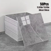 50 pezzi di piastrelle per parete 3D in marmo - pannelli per parete autoadesivi per parete posteriore, bagno e soggiorno
