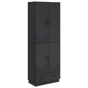 Set di armadi 2 pcs Nero Legno ingegnerizzato