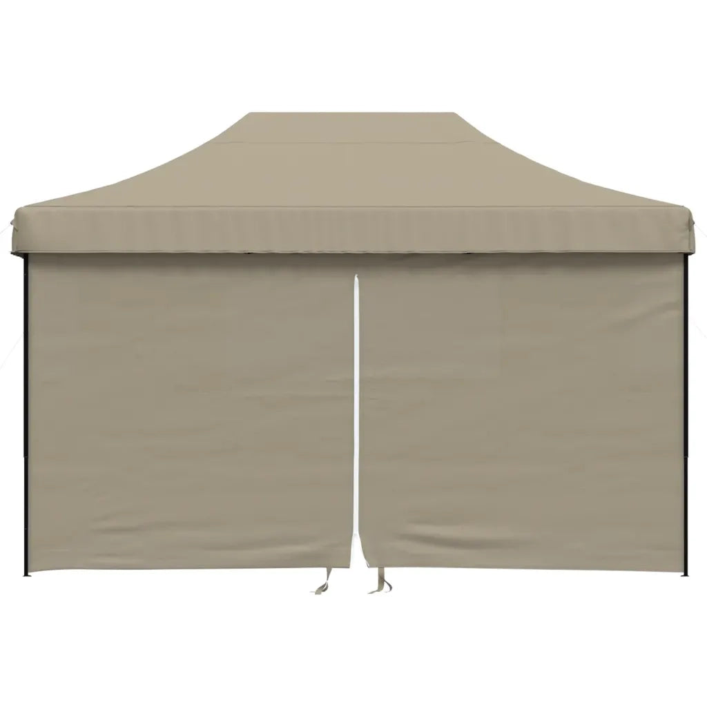 Tendone per Feste Pieghevole Pop-Up con 4 Pareti Tortora 4004978