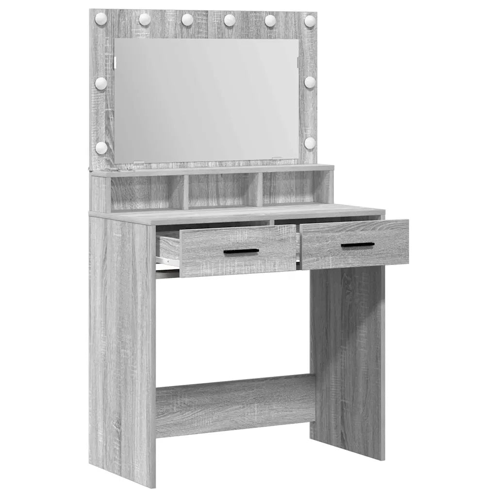 Tavolo da Trucco con cassetto Grigio Sonoma 79 x 41 x 135 cm 865087