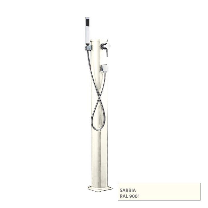 Doccia solare JOLLY GO 17,5 LITRI con doccetta mobile, in alluminio - Doccia Solare Jolly Go 17,5 Litri Con Doccetta Mobile, In Alluminio Sabbia (*)