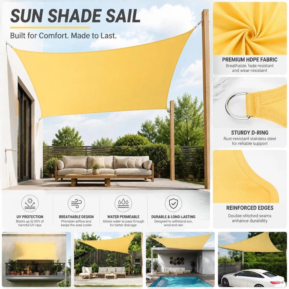 Sun Sail 160 G/square Meter Beige 5x8 M HDPE
