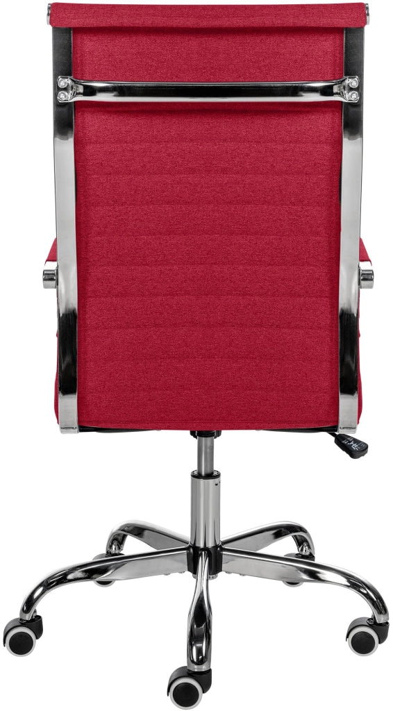 Sedia Da ufficio Amadora rosso,Tessuto