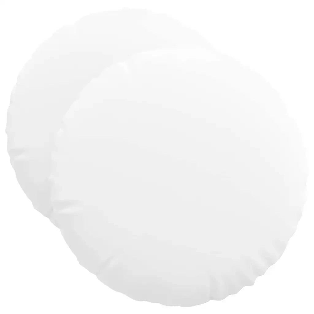 Cuscini per Seduta 2 pcs Bianco Ø50 x 19 cm Tessuto 42014168